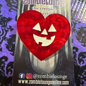 Valloween Heart Brooch